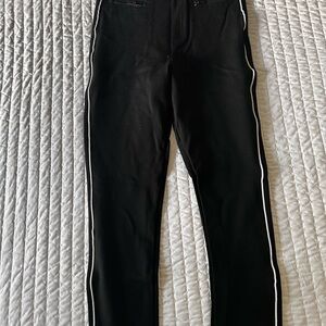 SPANX Women's Black Skinny Jeans with White Trim